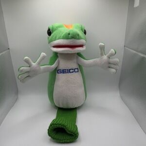 GEICO Gecko Golf Club Headcover Plush Mascot Driver Cover Green Insurance Gecko